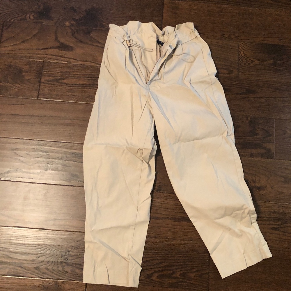 Gap cargo paper bag waist pants